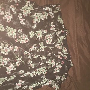 Floral sheer top
